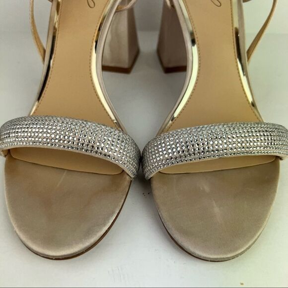 JEWEL BADGLEY MISCHKA- Women's Earlene Block Heel Evening Sandal - Picture 12 of 14